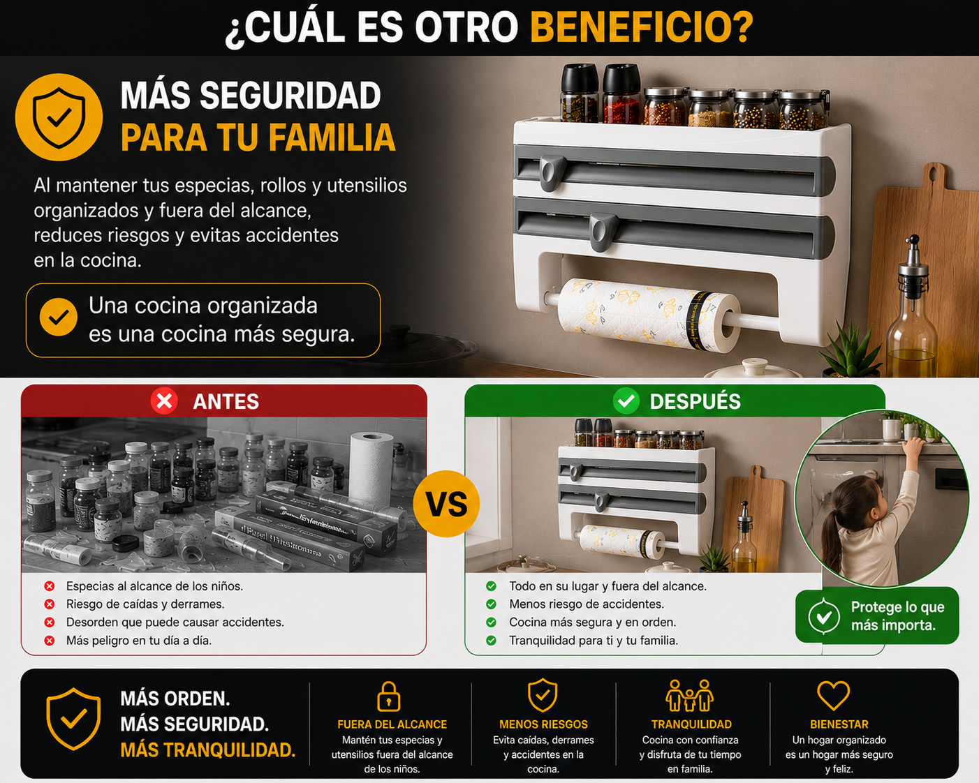 🍳 Organizador de Cocina Multifunción 🔥