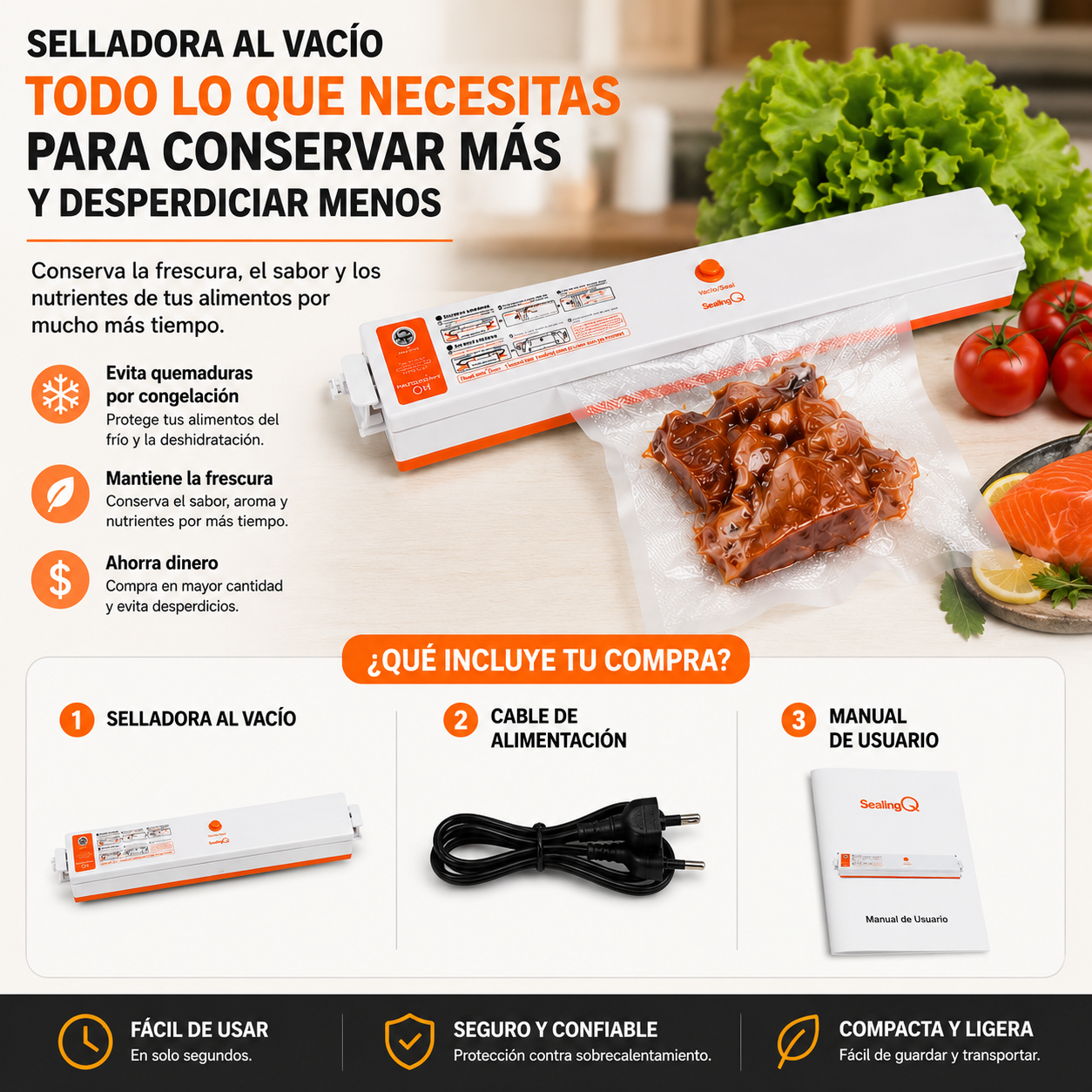 🥡 Sellador de Bolsas al Vacío 🔥