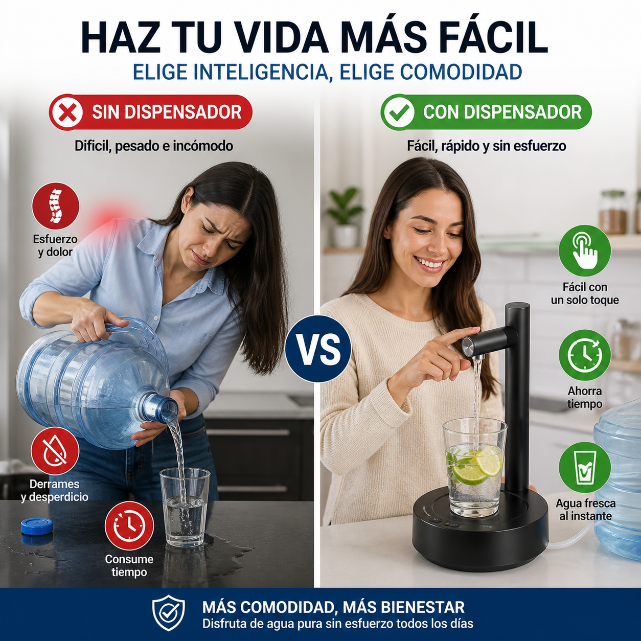💧 Dispensador de Agua Eléctrico de Sobremesa 🔥
