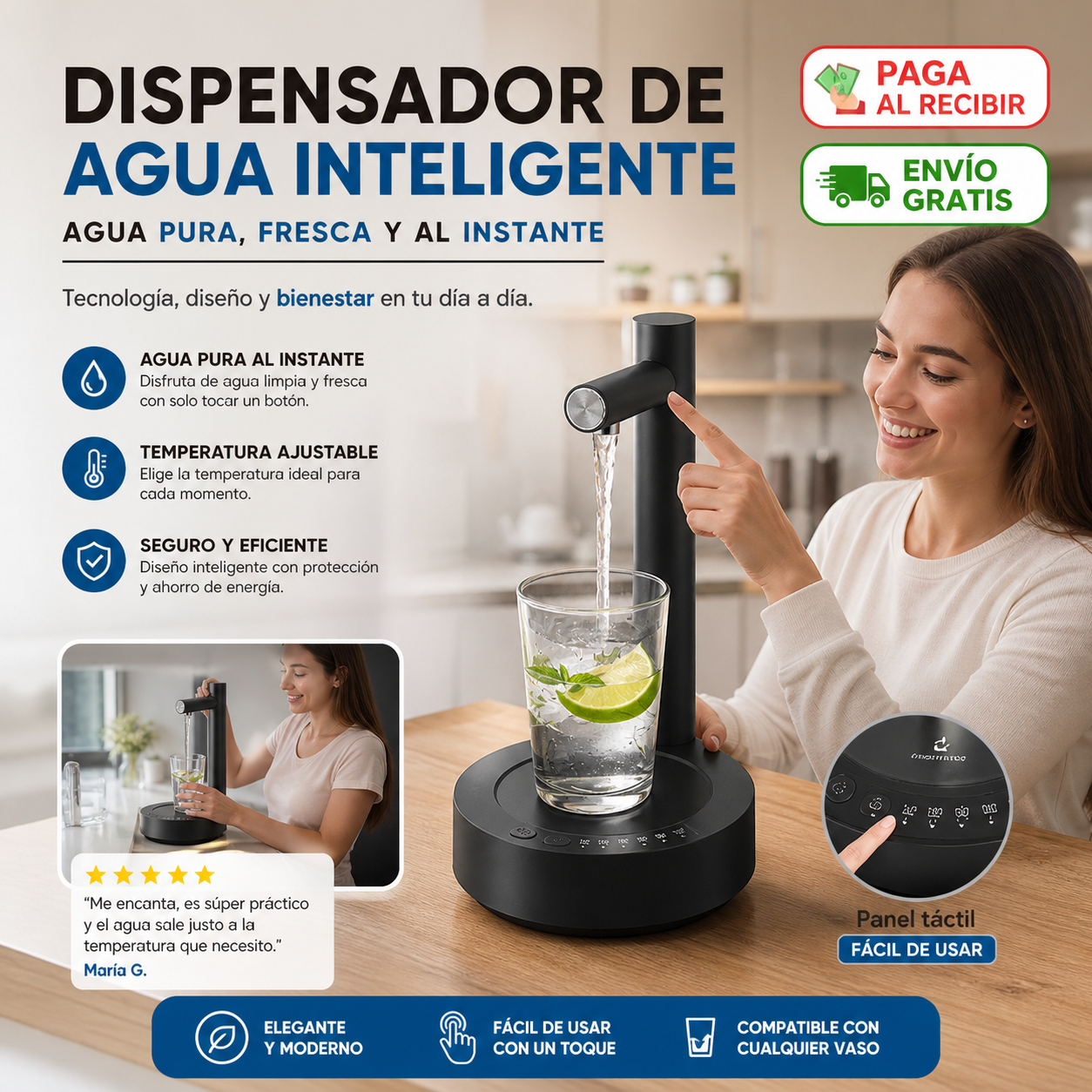 💧 Dispensador de Agua Eléctrico de Sobremesa 🔥