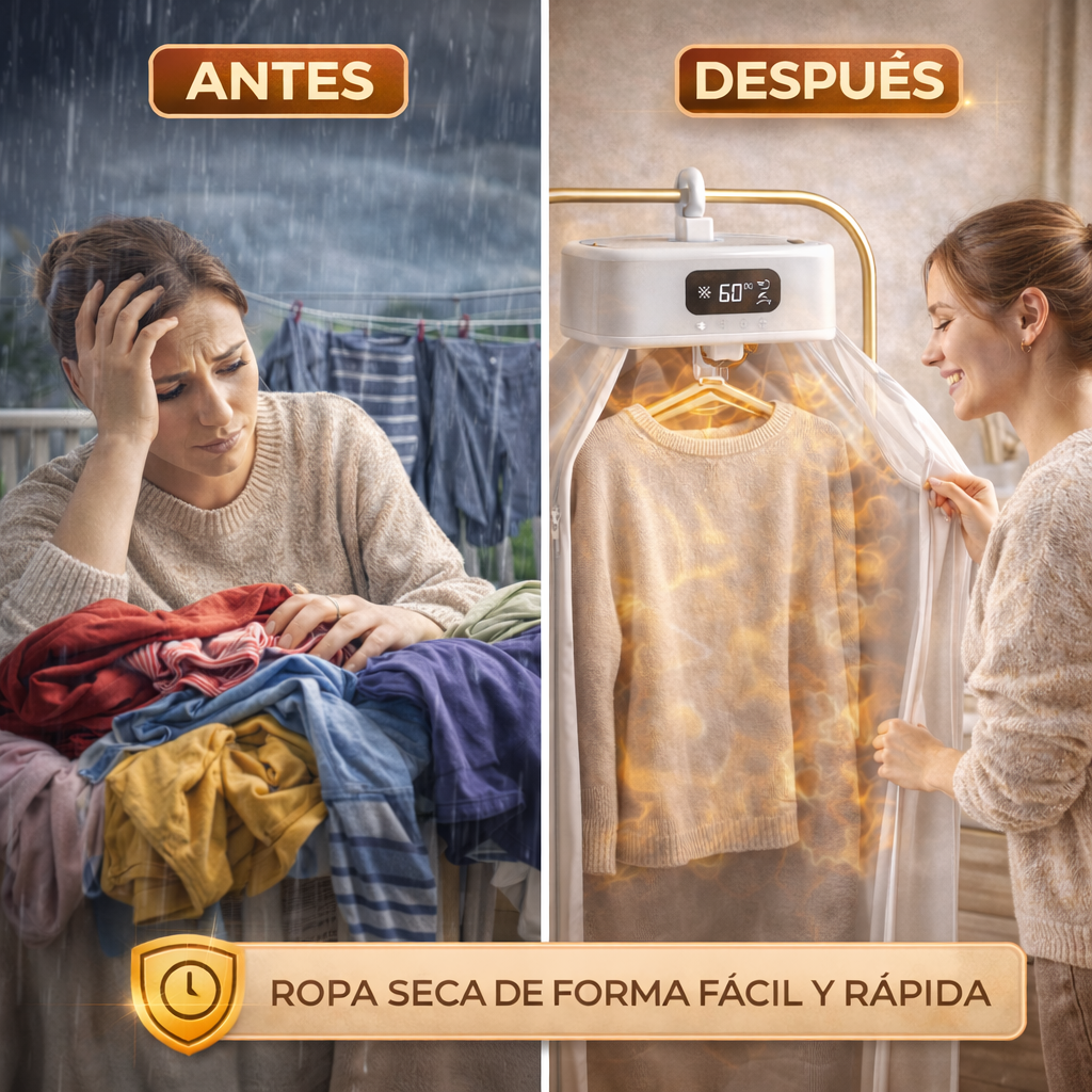 🧺⚡ Secadora de Ropa Eléctrica Portátil 🔥